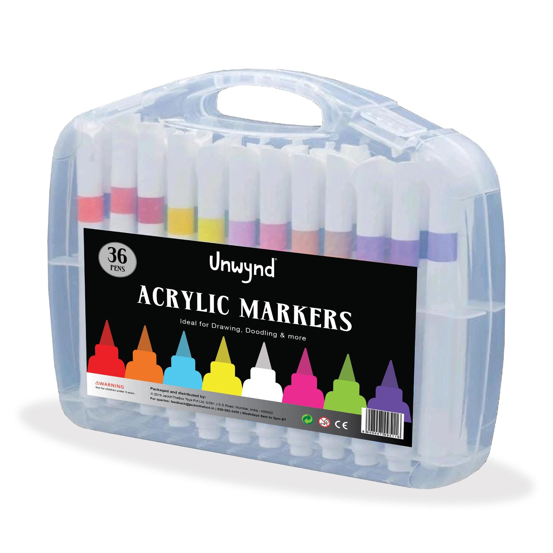 Unwynd Acrylic Markers - Set of 36