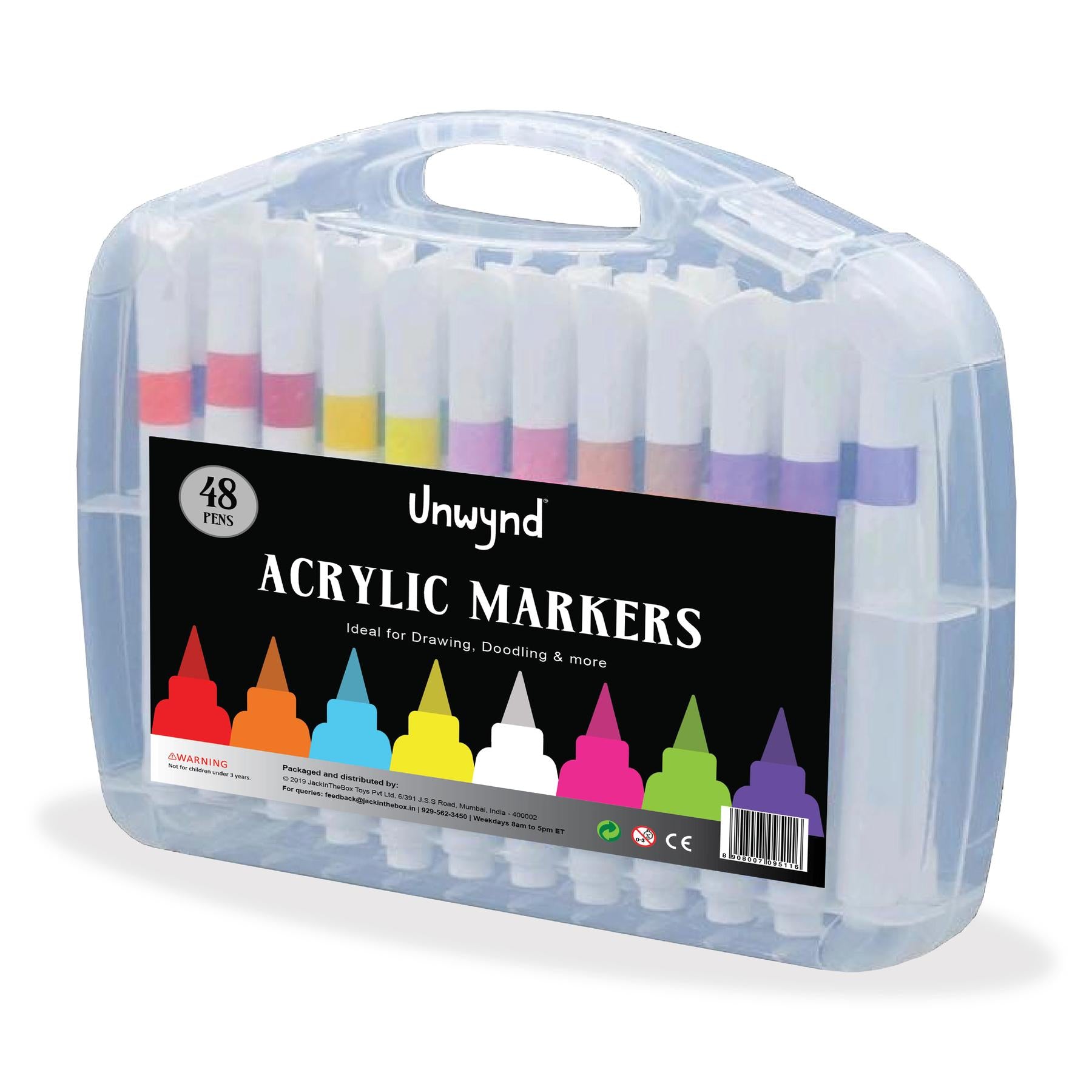 Unwynd Acrylic Markers - Set of 48