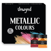 Unwynd Acrylic Colors Metallic - 12 colors x 50 ml