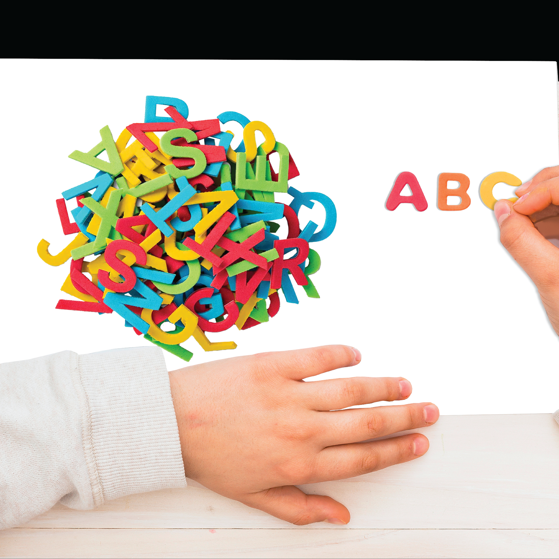 Unwynd Capital Alphabet Foam Stickers - Pack of 55