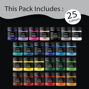 Unwynd Acrylic Colors - 25 colors x 25 ml