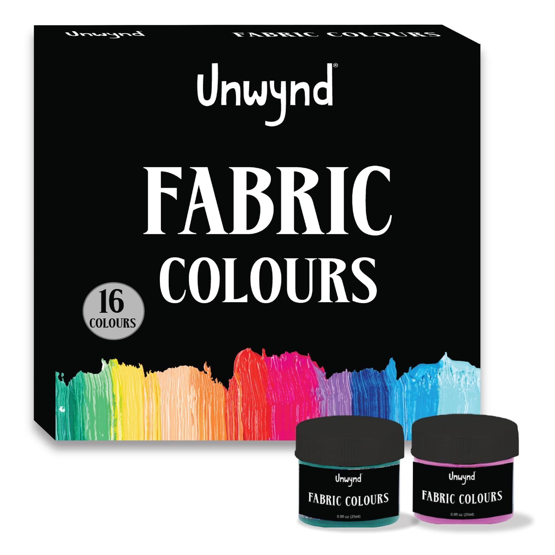 Unwynd Fabric Colors - 16 colors x 25 ml
