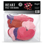 Unwynd Hearts Felt Stickers - Pack of 40