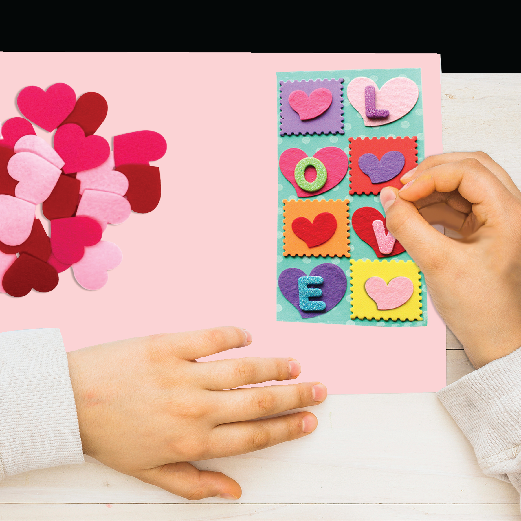 Unwynd Hearts Felt Stickers - Pack of 40