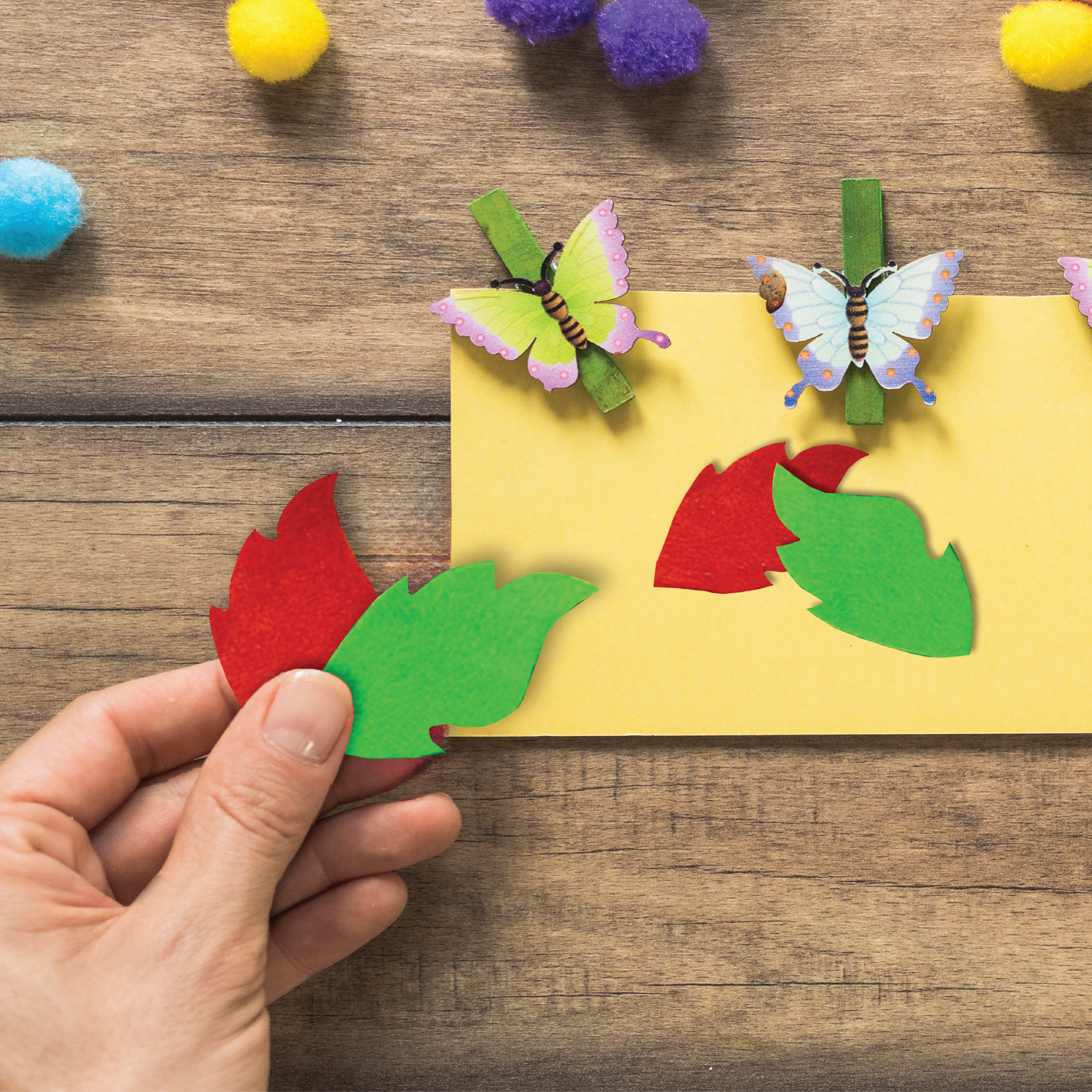 Unwynd Leaves Felt Stickers - Pack of 40
