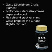 Unwynd Artist Gesso Black 100ml