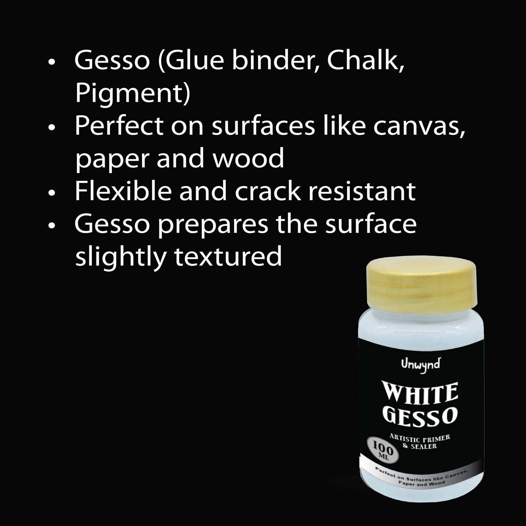 Unwynd Artist Gesso 100ml White