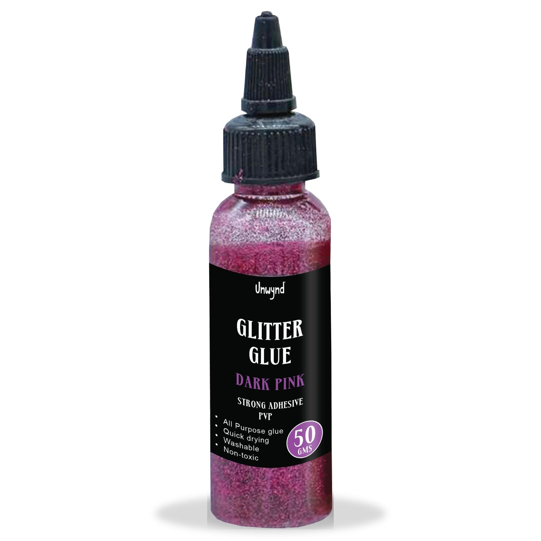 Unwynd Glitter Glue Dark Pink - 50gms