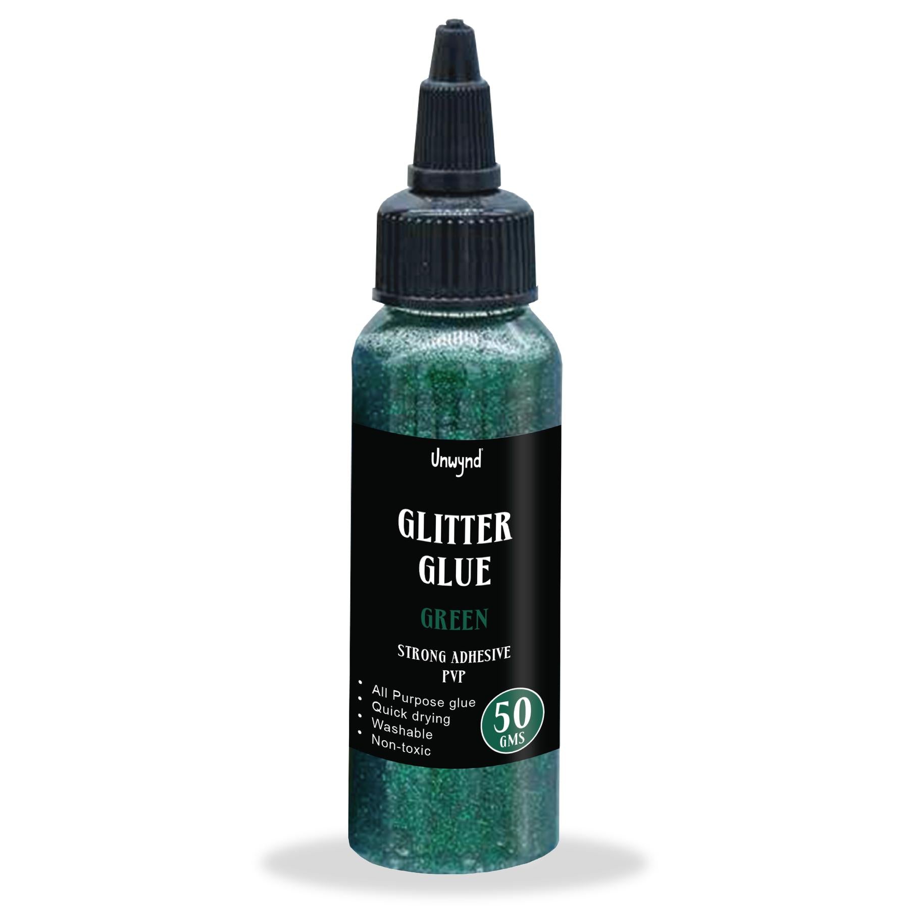 Unwynd Glitter Glue Green - 50gms
