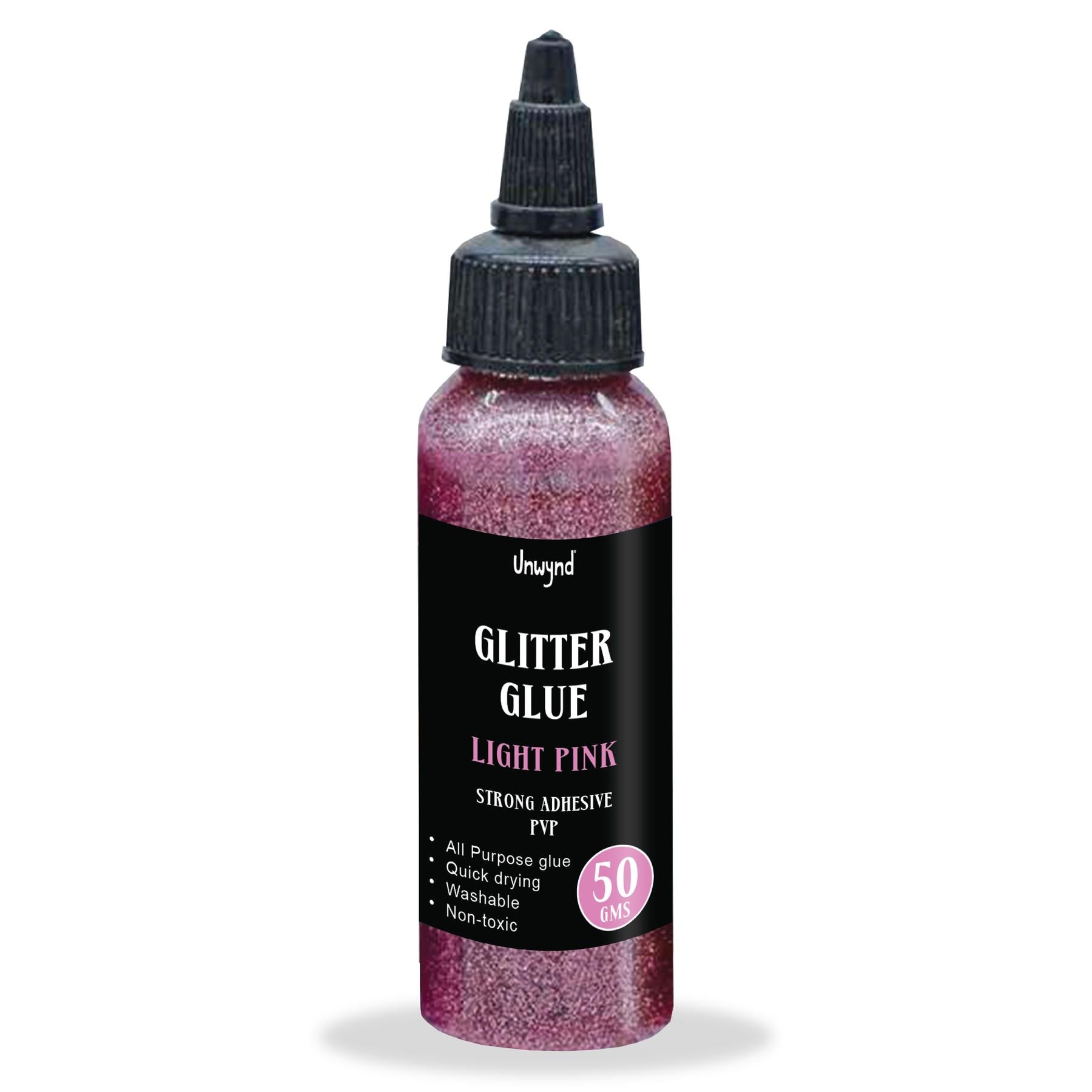 Unwynd Glitter Glue Light Pink - 50gms