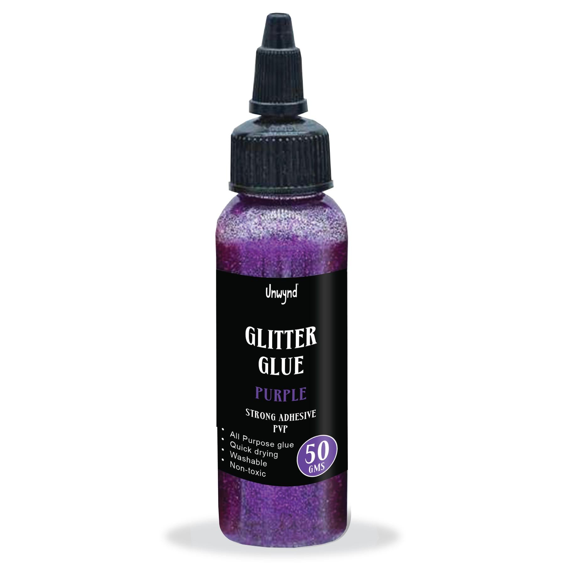 Unwynd Glitter Glue Purple - 50gms
