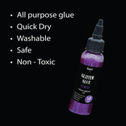 Unwynd Glitter Glue Purple - 50gms