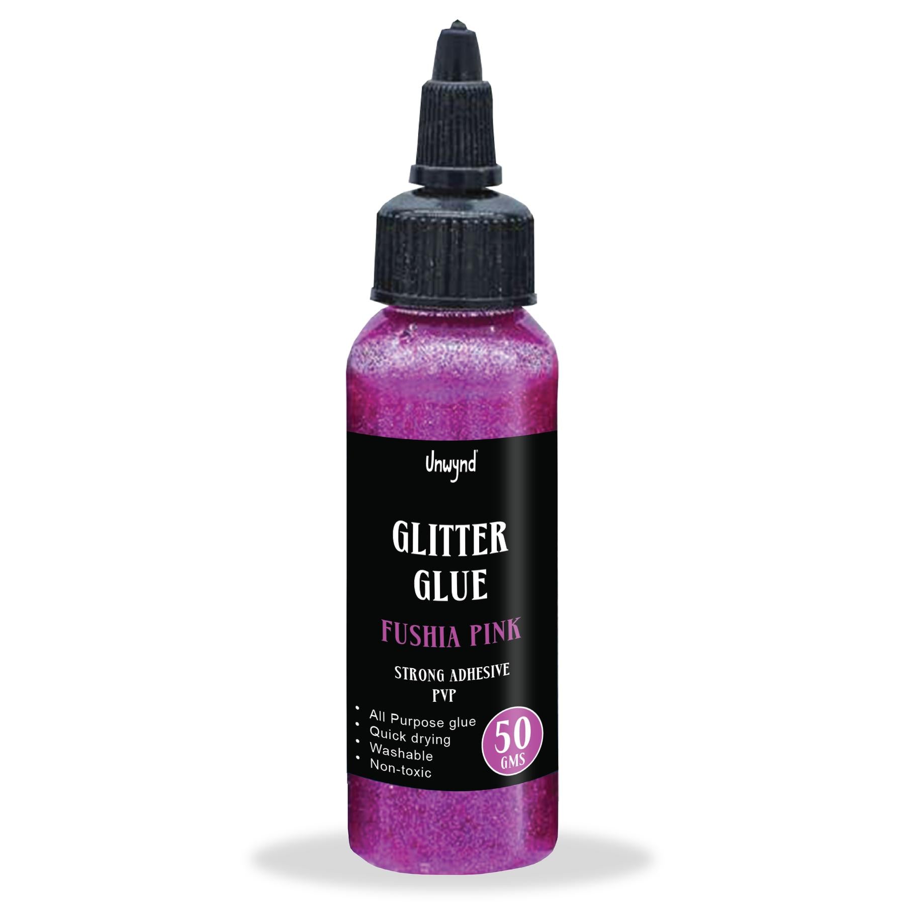 Unwynd Glitter Glue Fuschia Pink - 50gms