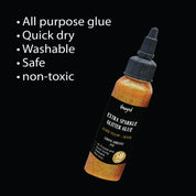 Unwynd Glitter Glue - Extra Sparkle- Ocher Yellow + Silver - 50gms