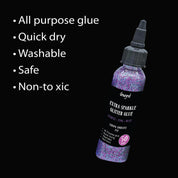 Unwynd Glitter Glue - Extra Sparkle- Purple + Pink + Blue - 50gms