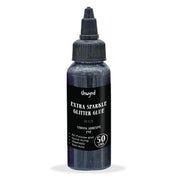 Unwynd Glitter Glue - Extra Sparkle- Black- 50gms