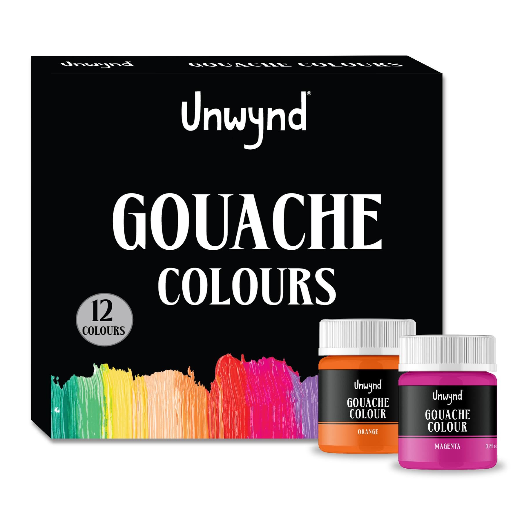 Unwynd Gouache Colors - 12 colors x 25 ml