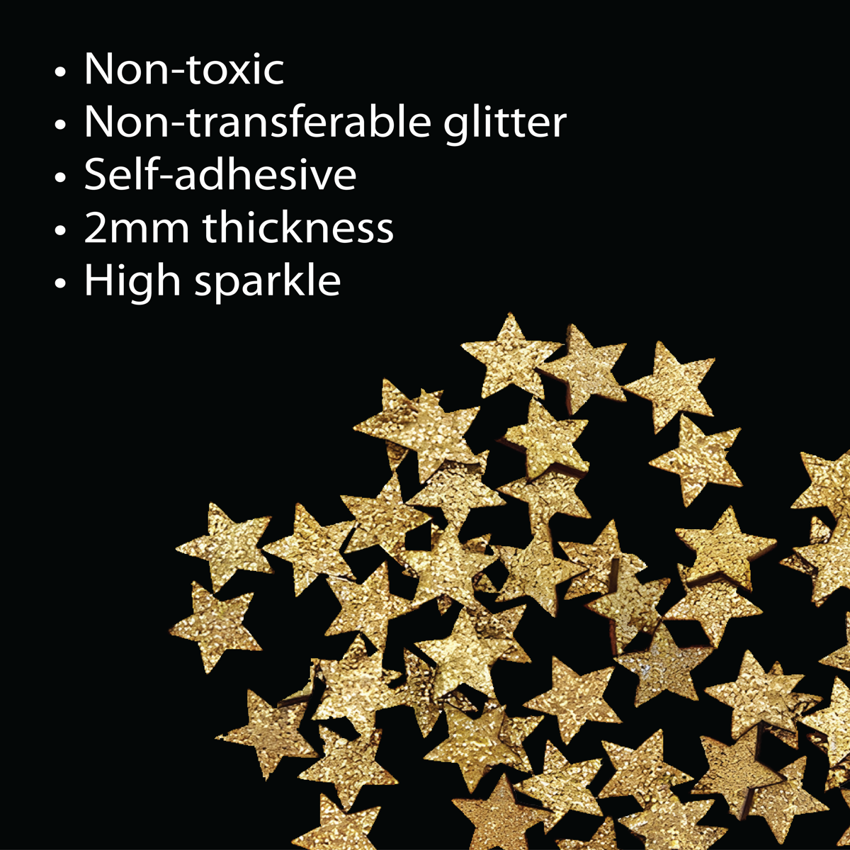 Unwynd Glitter Star  - Pack of 50