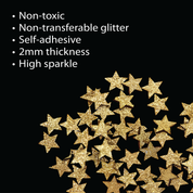 Unwynd Glitter Star  - Pack of 50