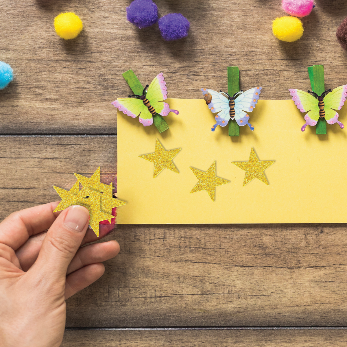 Unwynd Glitter Star  - Pack of 50