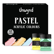 Unwynd Acrylic Colors Pastel - 12 colors x 50 ml