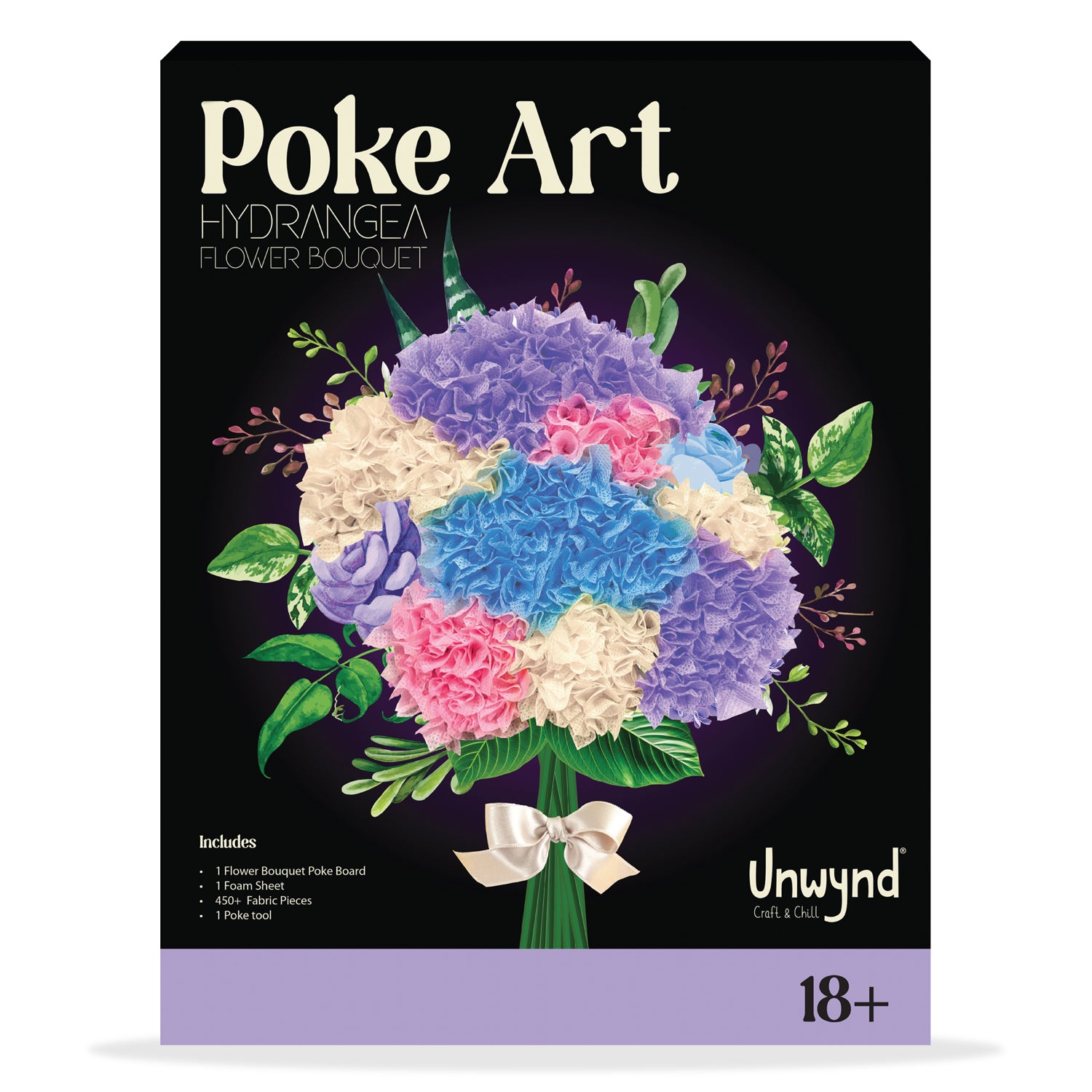 Unwynd - Poke Art Hydrangea Flower craft kit