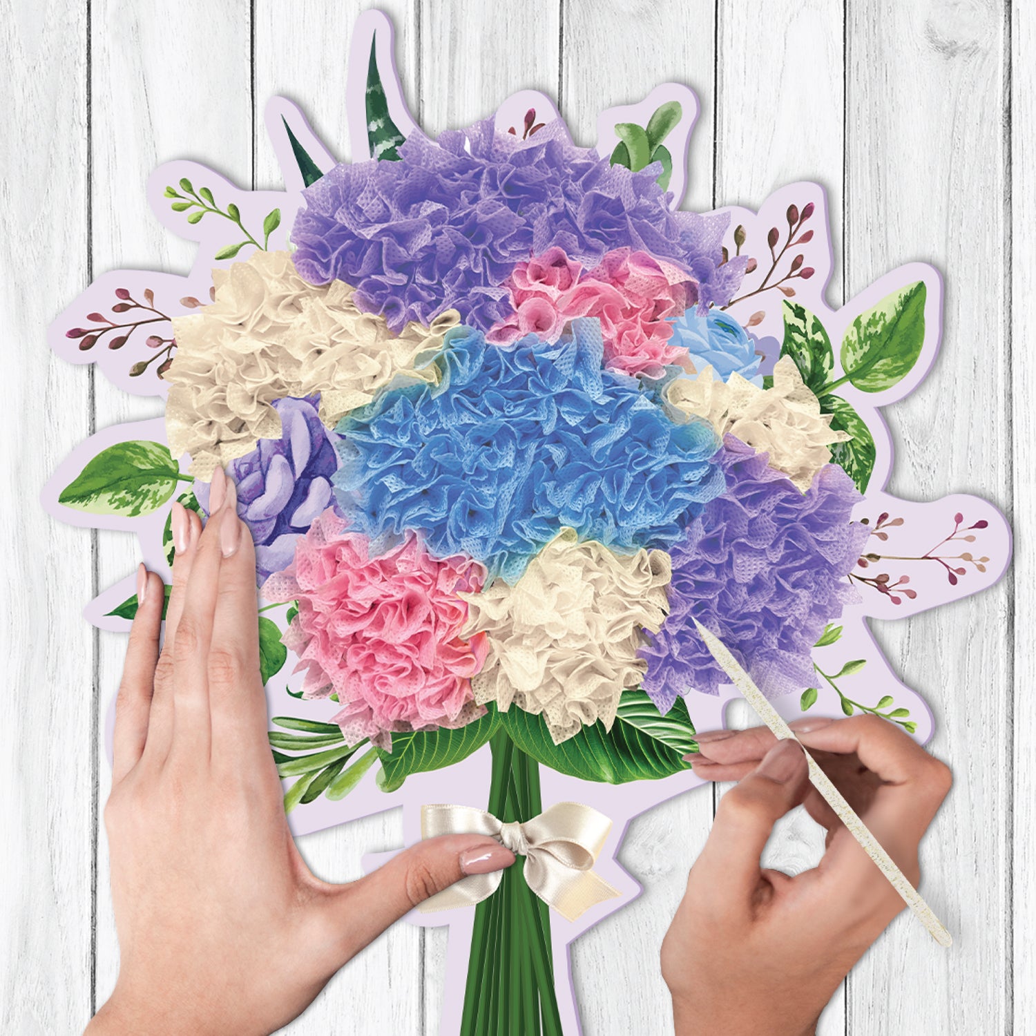 Unwynd - Poke Art Hydrangea Flower craft kit