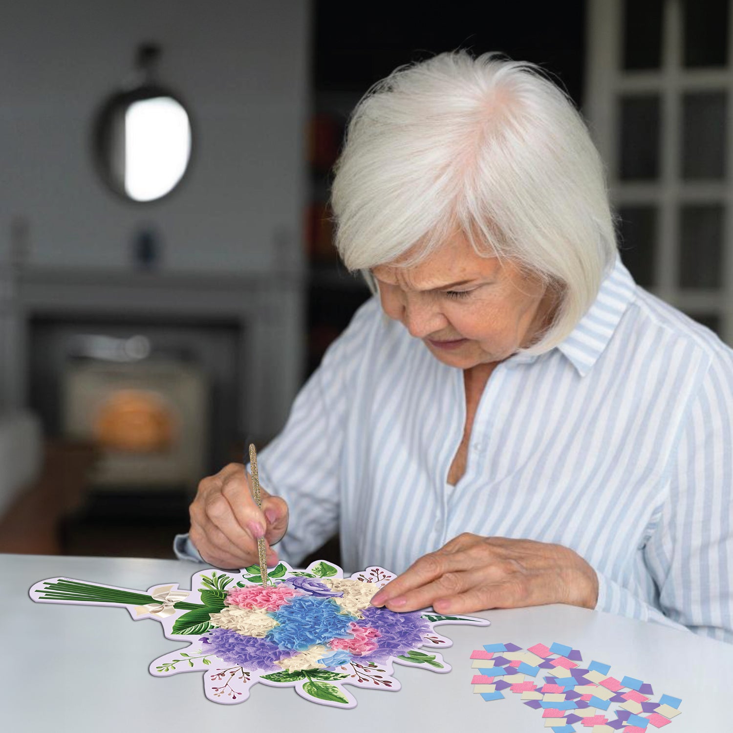 Unwynd - Poke Art Hydrangea Flower craft kit