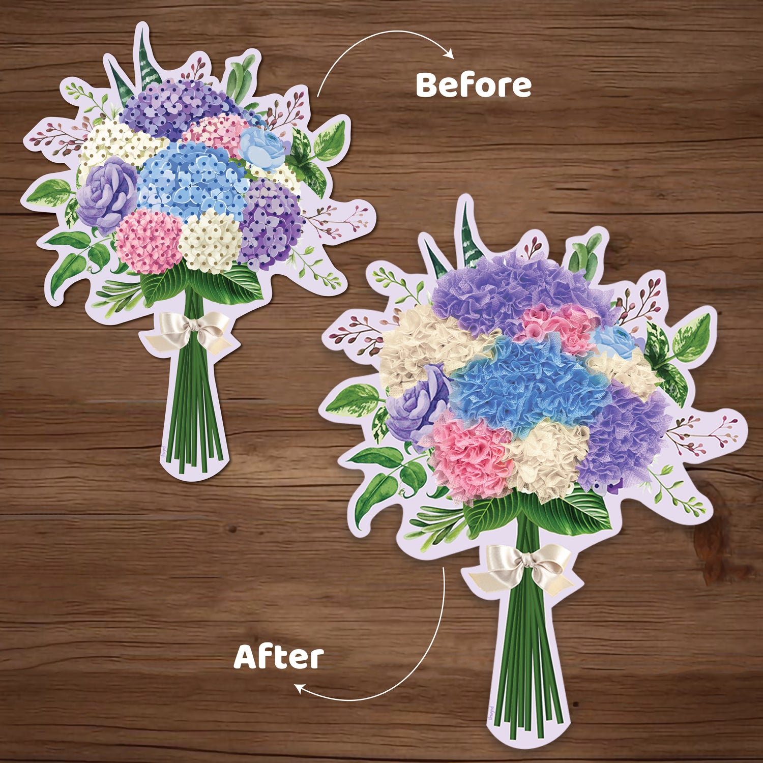Unwynd - Poke Art Hydrangea Flower craft kit