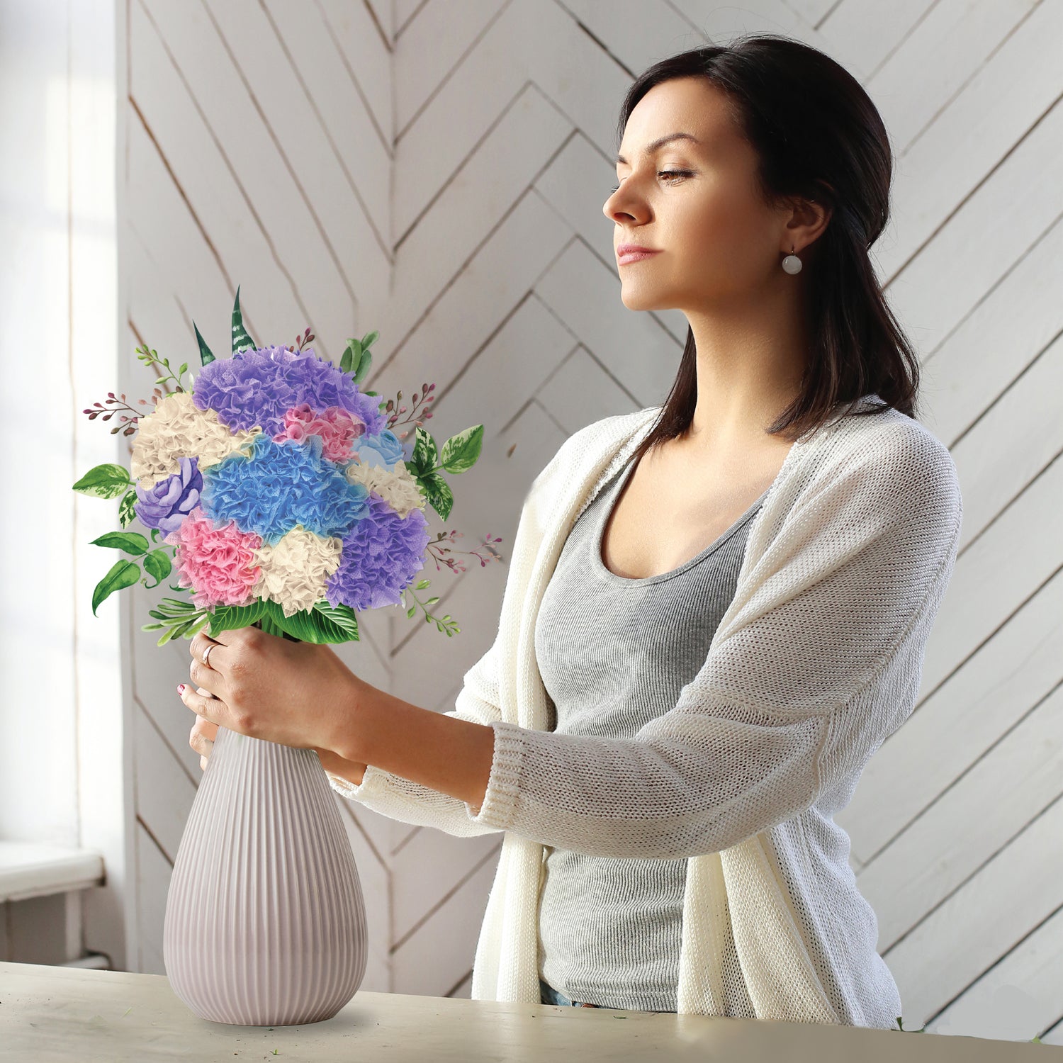 Unwynd - Poke Art Hydrangea Flower craft kit