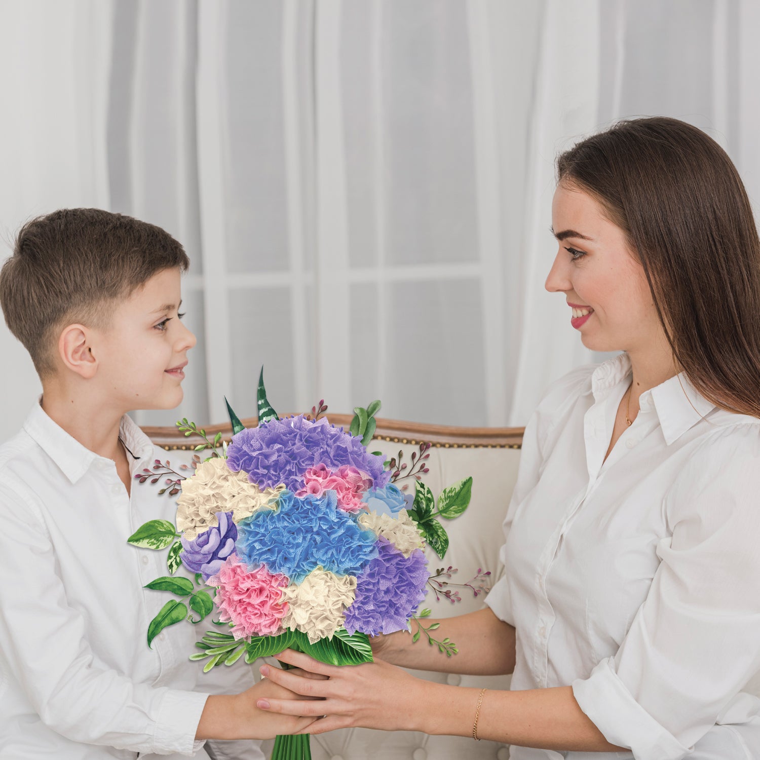 Unwynd - Poke Art Hydrangea Flower craft kit