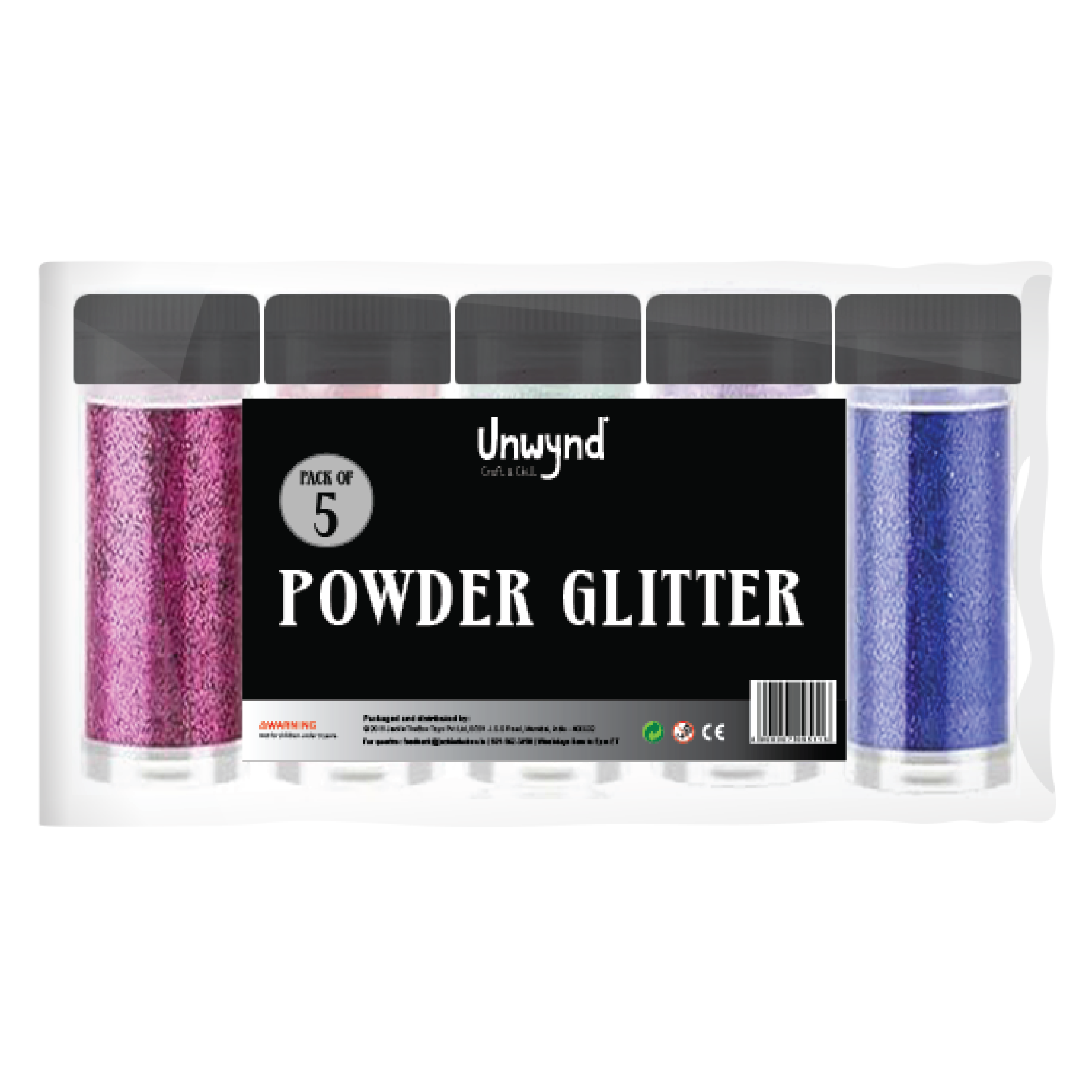 Powder Glitter - Pack of 5