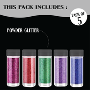 Powder Glitter - Pack of 5