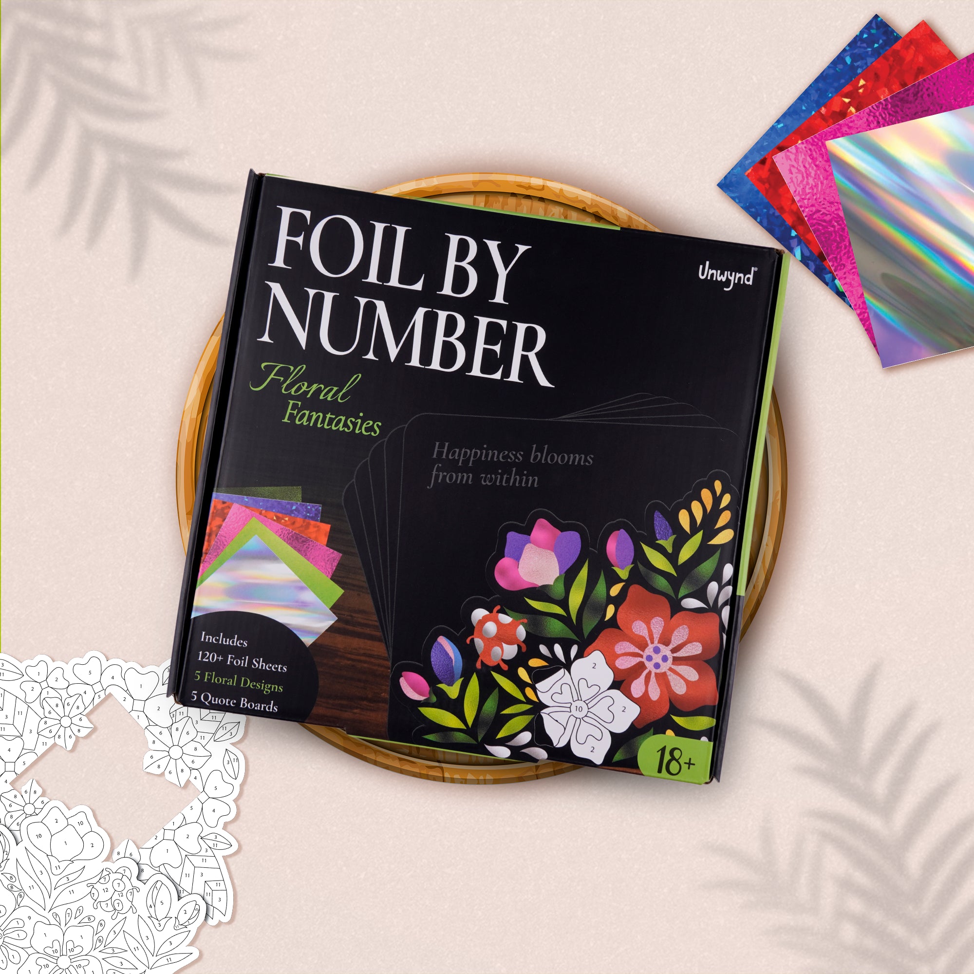 Unwynd - Foil By Number - Floral