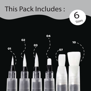 Unwynd Waterbrush pens - Set of 6