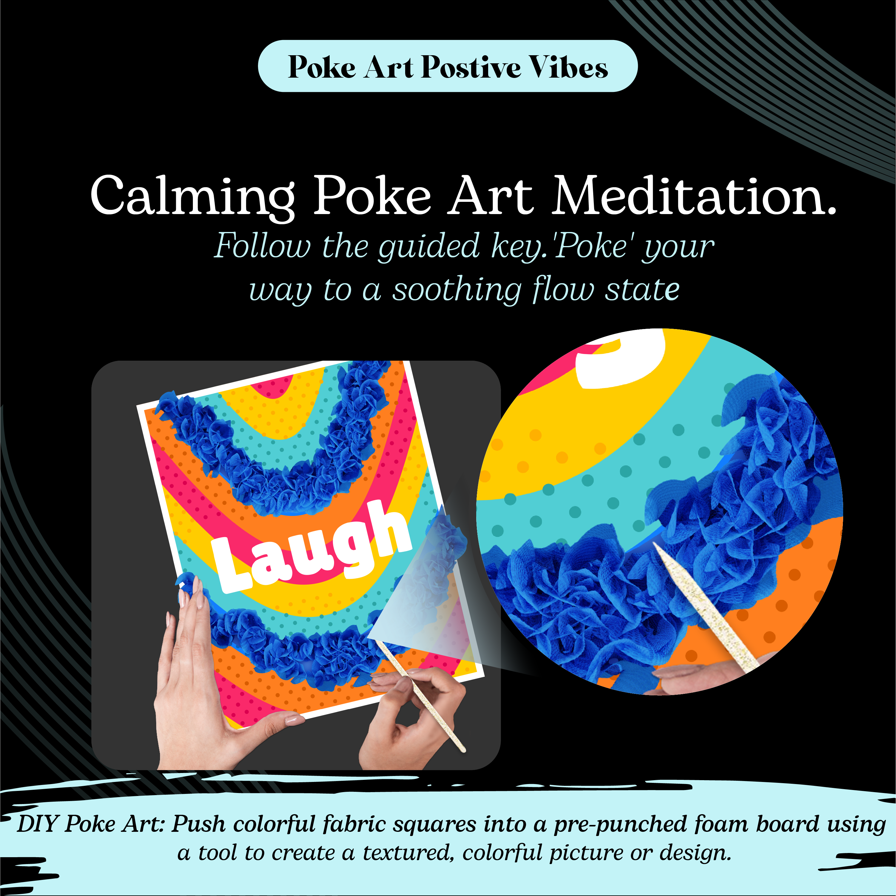 Poke Art Positive Vibes
