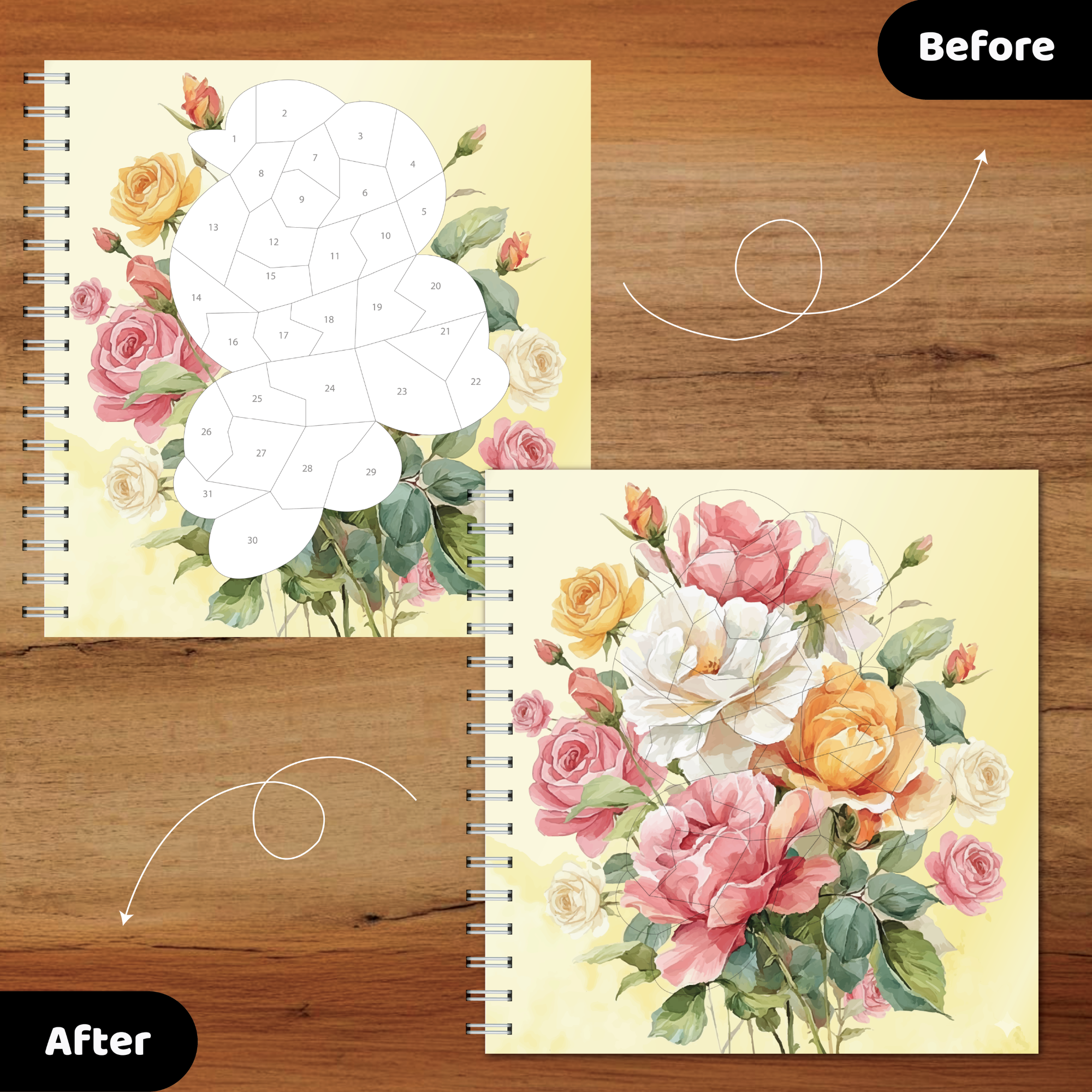 Unwynd Sticker By Number – Floral Escape