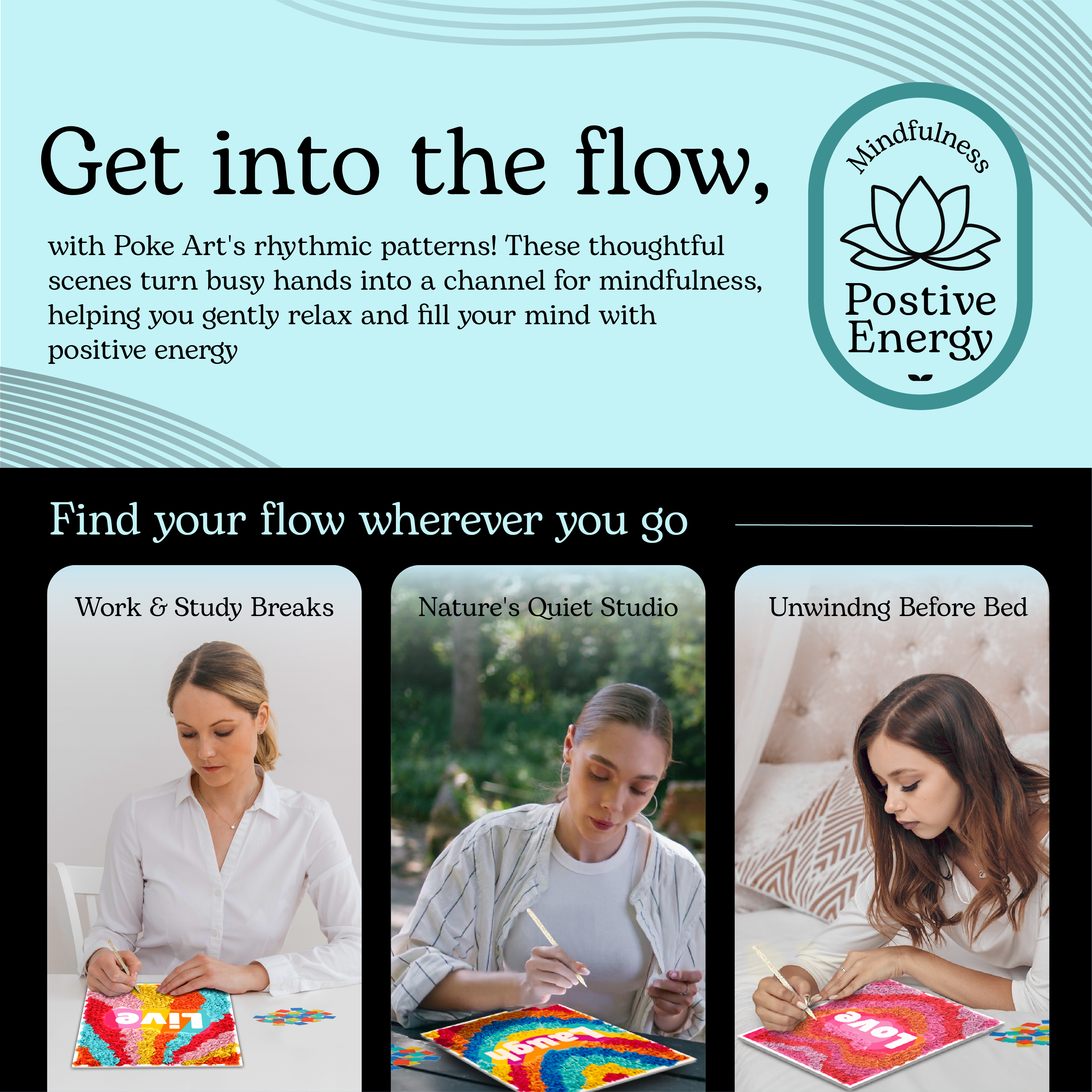 Poke Art Positive Vibes