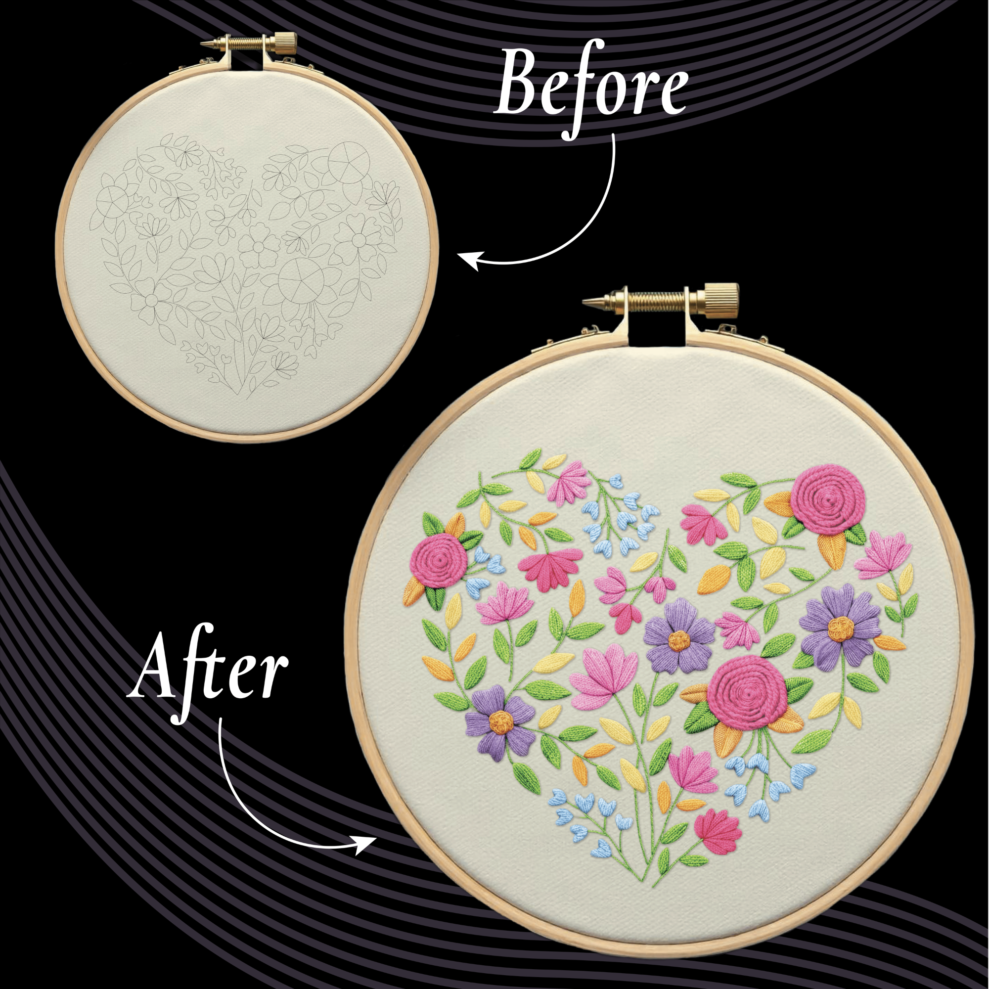 Unwynd Embroidery Kit – The Floral Edition