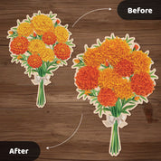 Unwynd - Poke Art Marigold Flower Craft Kit