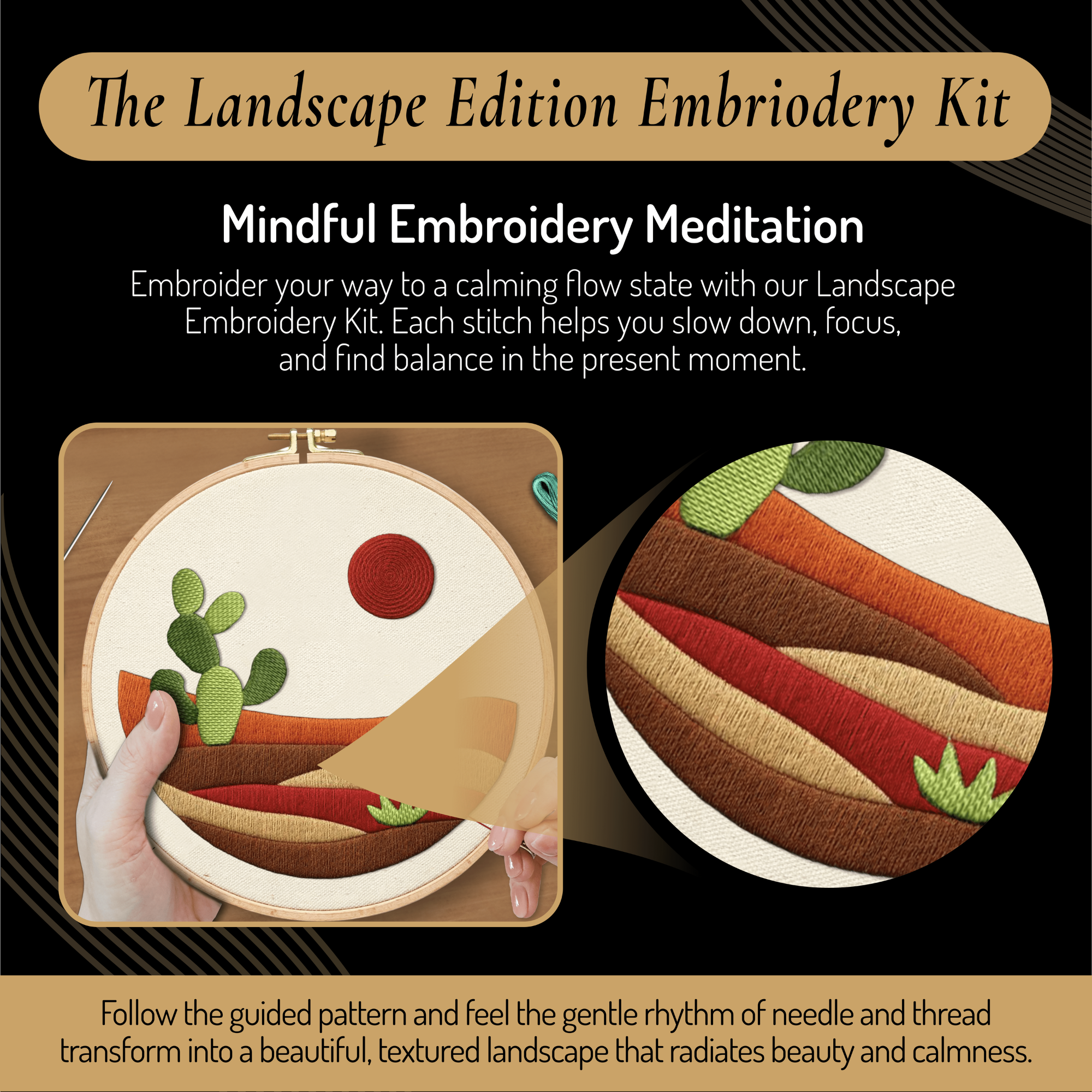 Unwynd Embroidery Kit – The Landscape Edition
