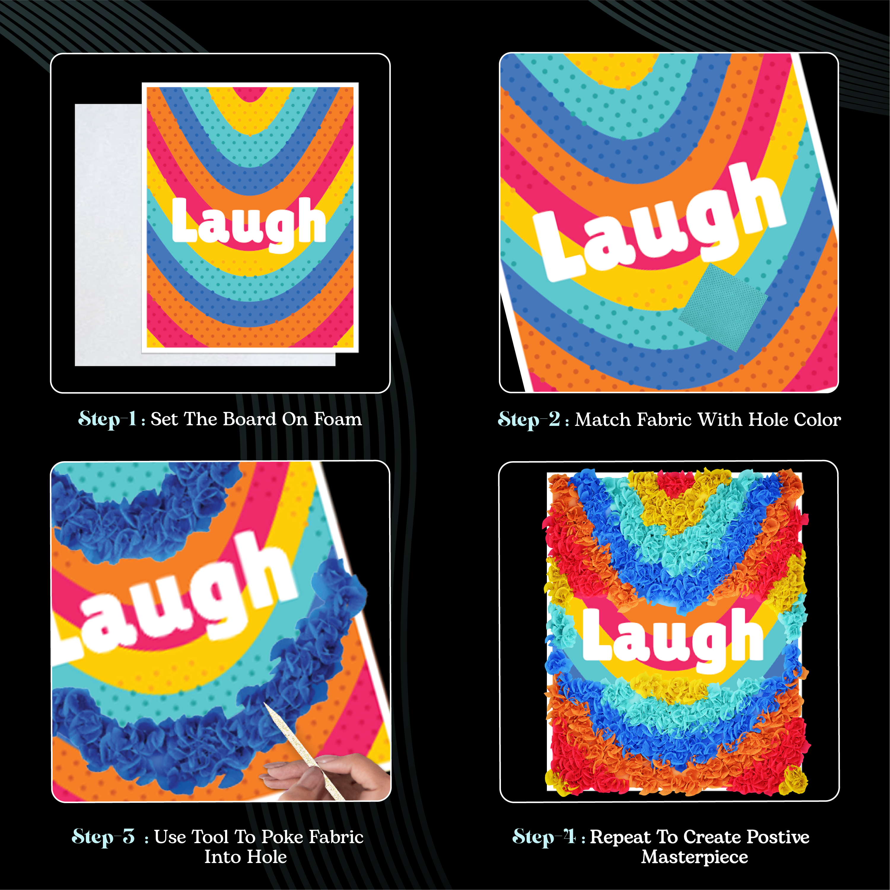 Poke Art Positive Vibes