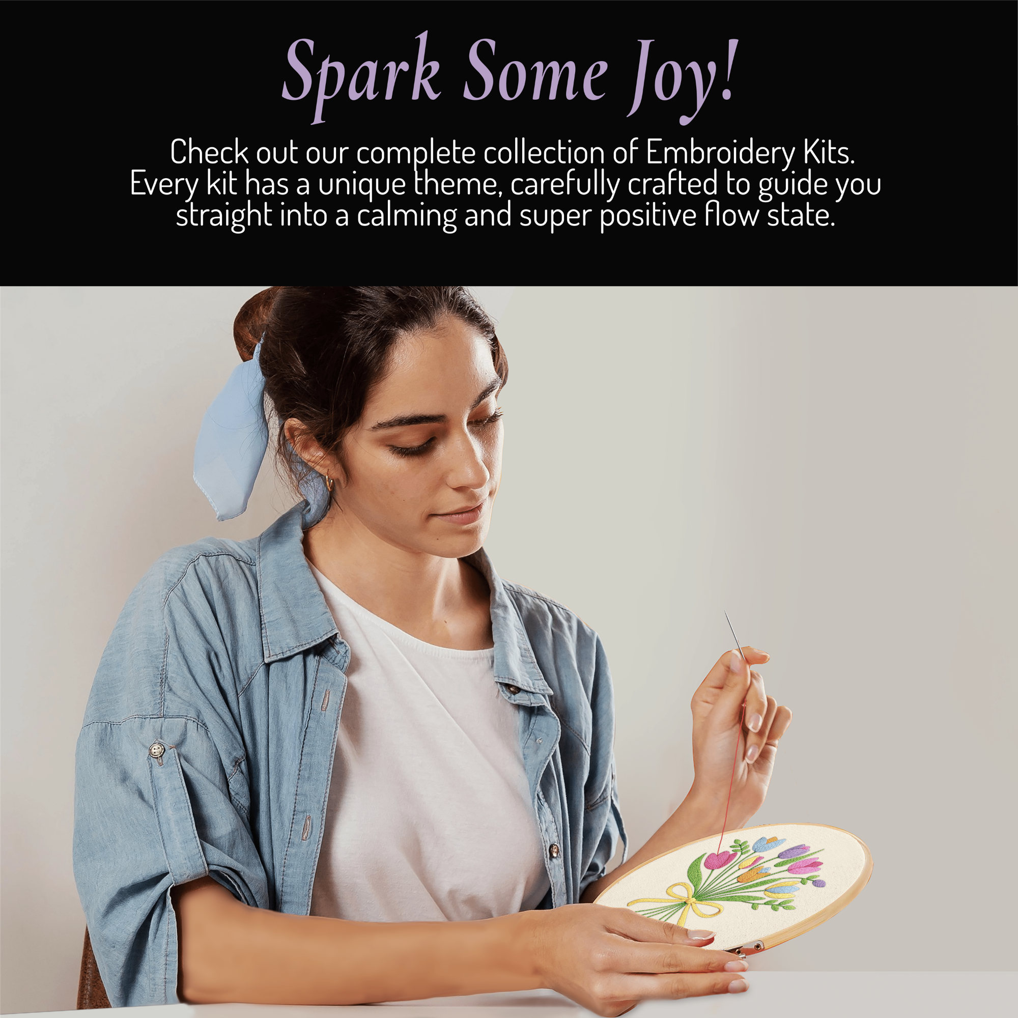 Unwynd Embroidery Kit – The Floral Edition