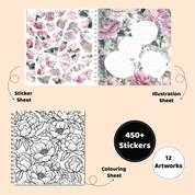 Unwynd Sticker By Number – Floral Escape