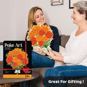 Unwynd - Poke Art Marigold Flower Craft Kit