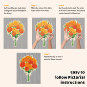 Unwynd - Poke Art Marigold Flower Craft Kit