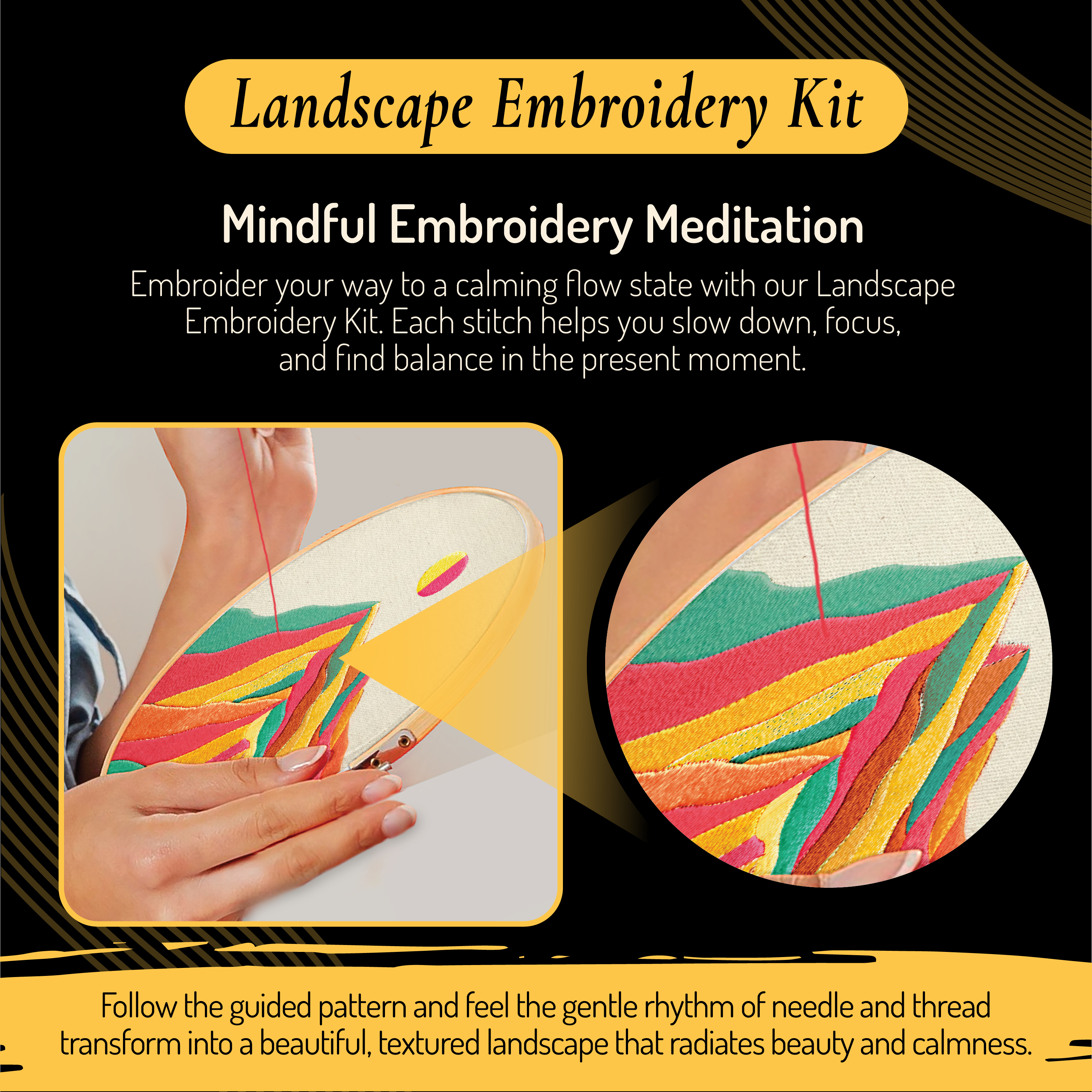 Embroidery Kit Landscape