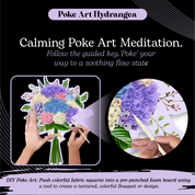 Poke Art Hydrangea Flower Bouquet