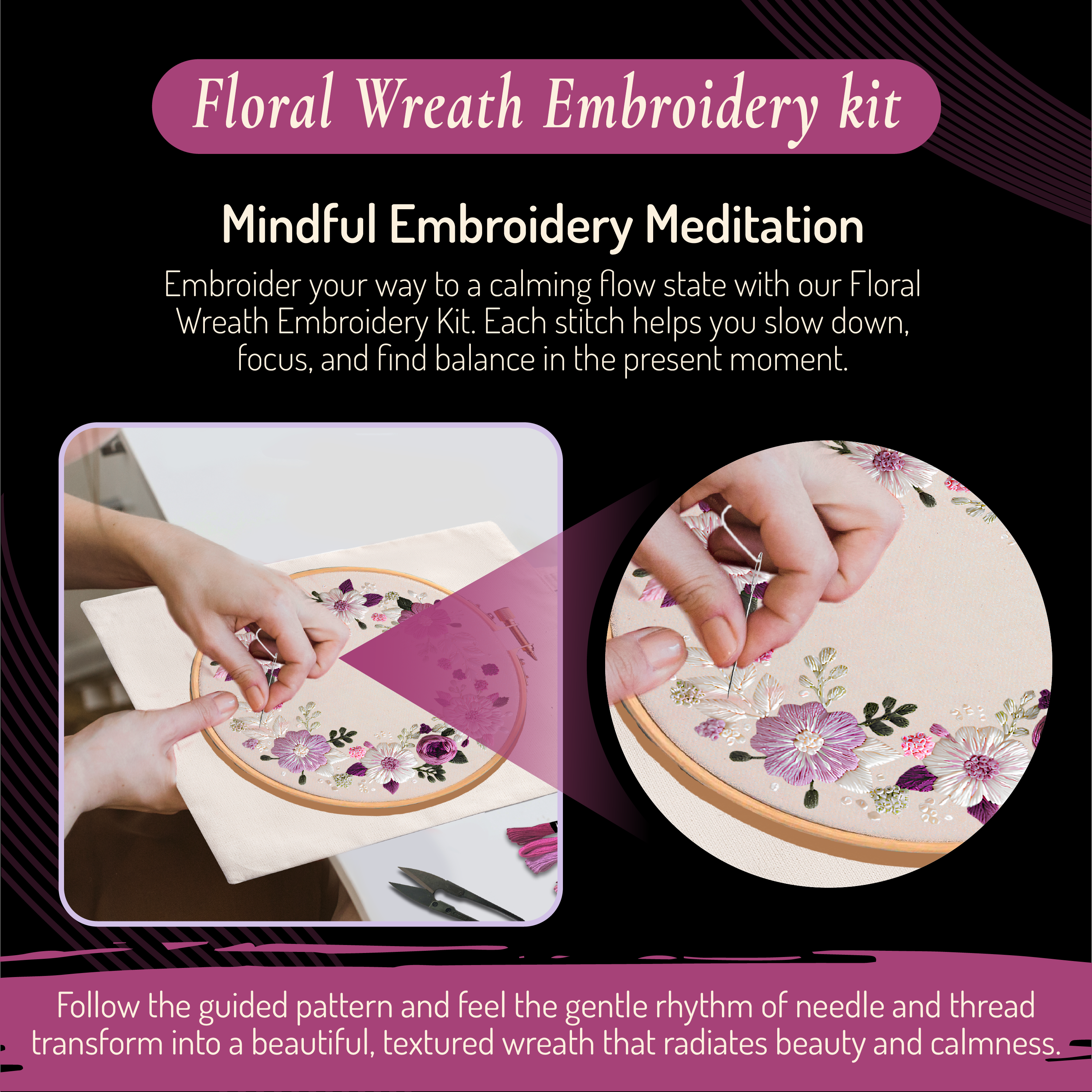 Embroidery Kit - Floral