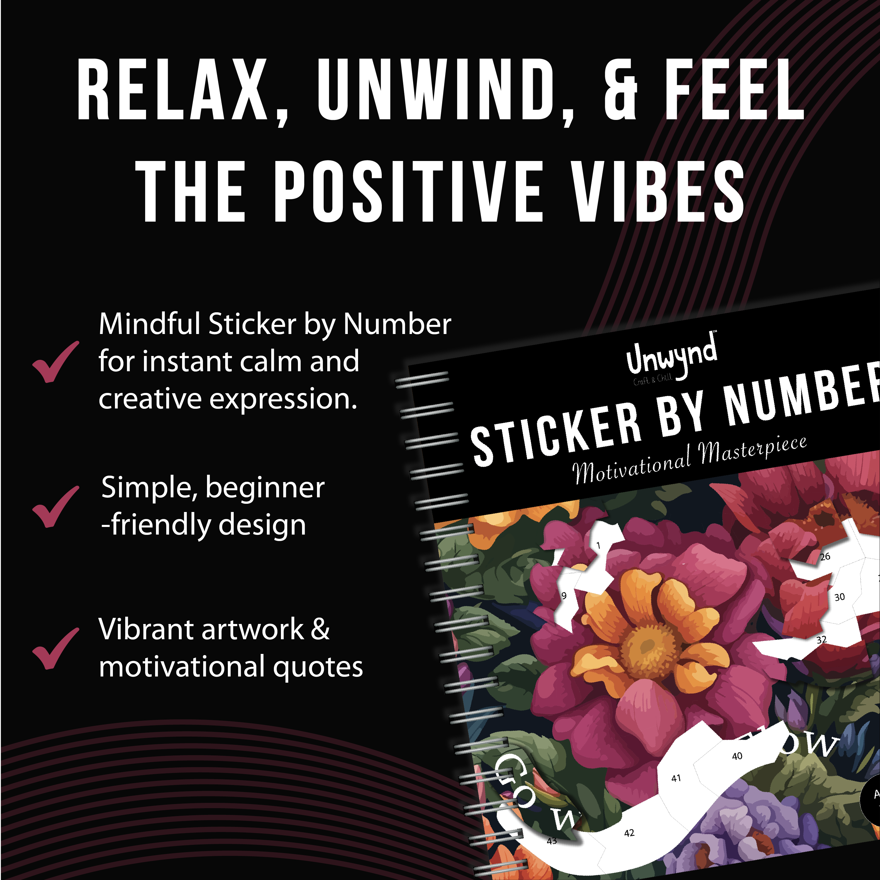 Sticker by Number - Motivational Masterpiece